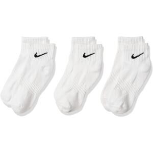 NWT Nike Unisex Everyday Cushioned Training Ankle Socks 3 Pairs White/Black XL